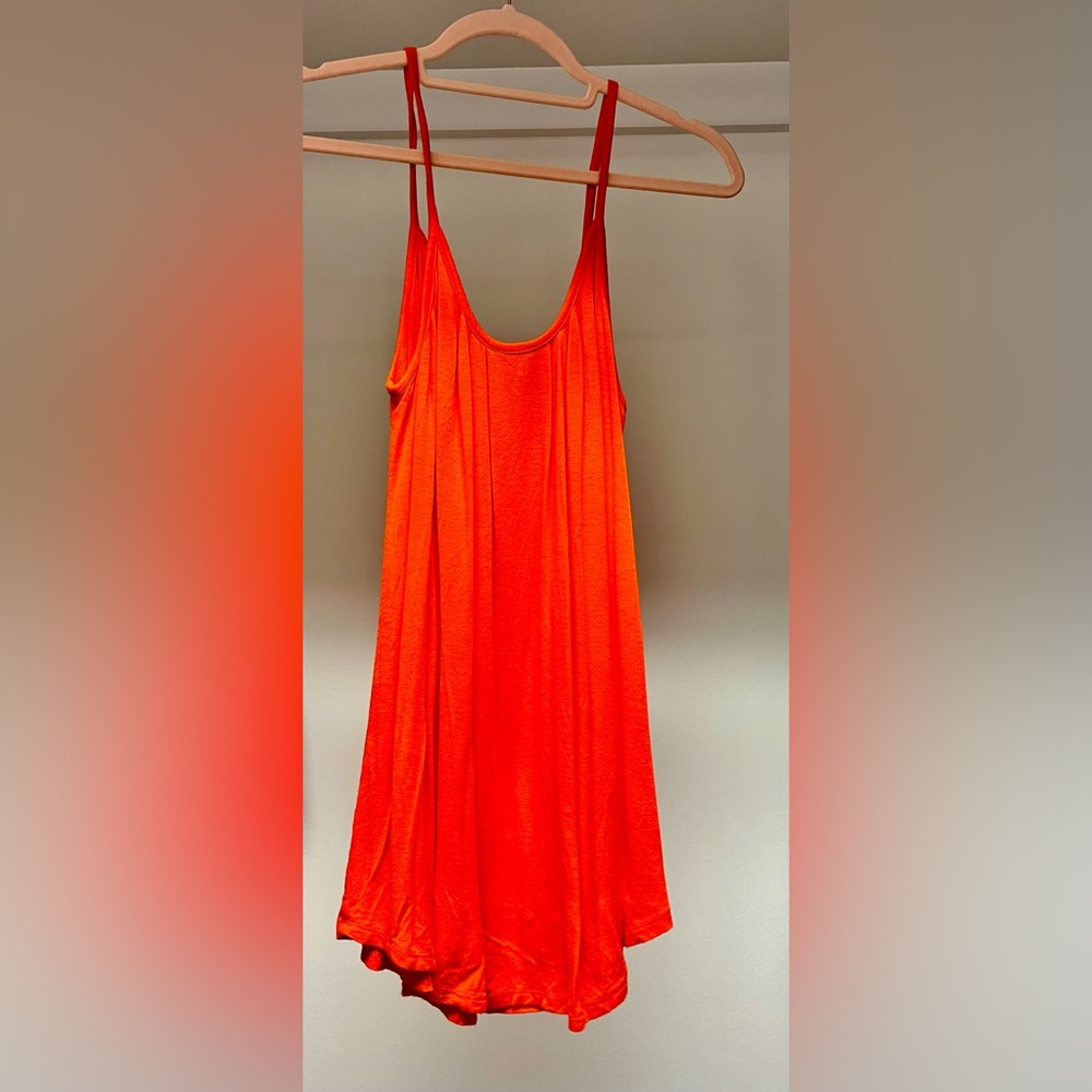 Shop Basic Orange Tank Top - Medium